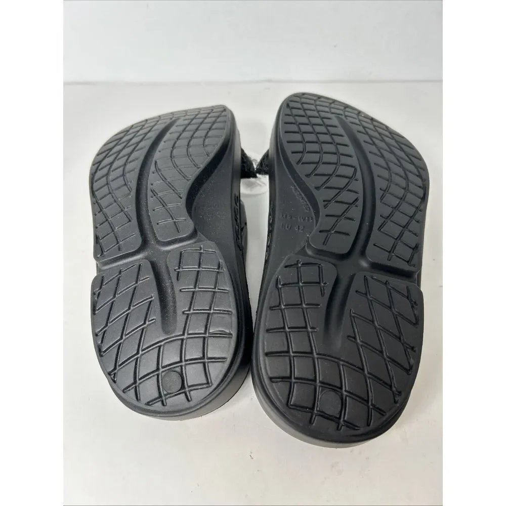 Oofos Black Size 11 Thong Sandals Recovery Rubber Women Slip On Men 9‎ Unisex